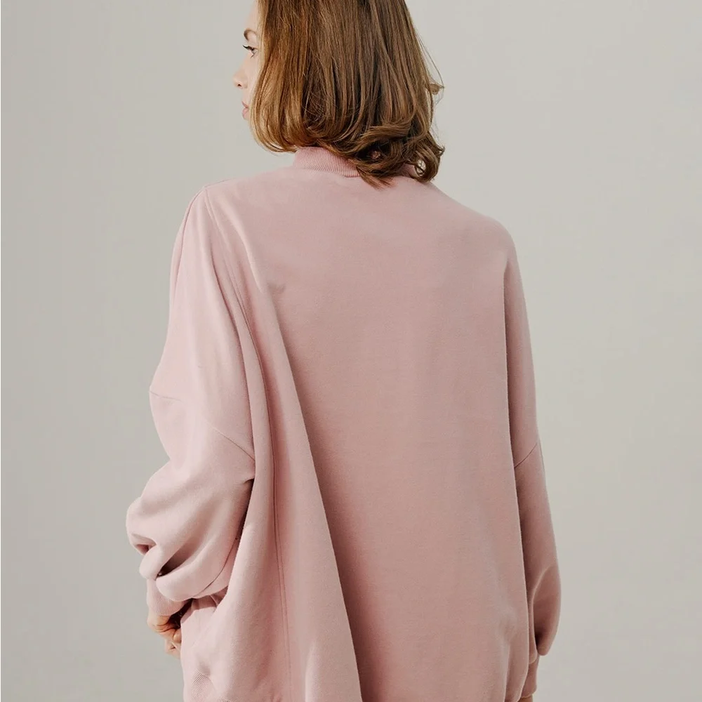 nap Drawstring Hem Cotton Sweatshirt - Picture 6 of 8